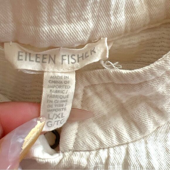 Eileen Fisher Mandarin Cream/Neutral Jacket Size XL - Picture 6 of 9
